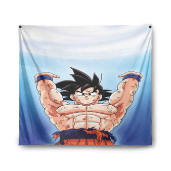 Goku Spirit Bomb Dragon Ball Best Custom Tapestry Polyester Indoor Wall Home Decor