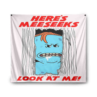 Mr Meeseek s Rick and Morty Best Custom Tapestry Polyester Indoor Wall Home Decor