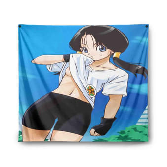 Videl Dragon Ball Custom Tapestry Polyester Indoor Wall Home Decor