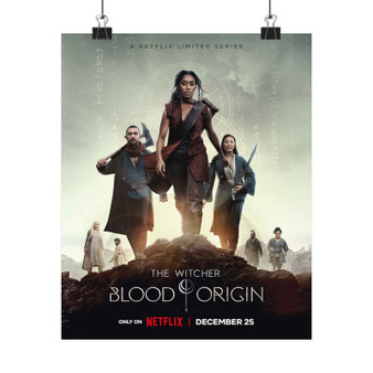 The Witcher Blood Origin Netflix Art Satin Silky Poster for Home Decor