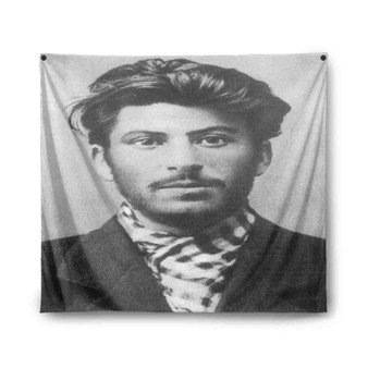 Young Stalin Joseph Custom Tapestry Polyester Indoor Wall Home Decor