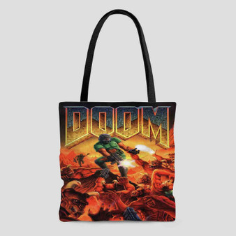 Doom Best Custom Tote Bag AOP With Cotton Handle