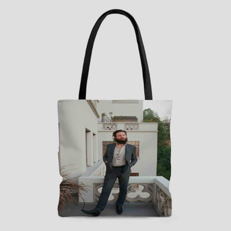 Father John Misty Custom Tote Bag AOP With Cotton Handle