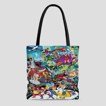 Futurama X Custom Tote Bag AOP With Cotton Handle