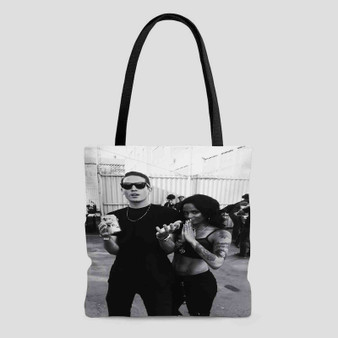 G Eazy and Kehlani Custom Tote Bag AOP With Cotton Handle