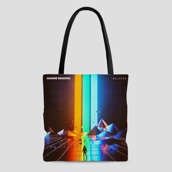 Imagine Dragons Believer Custom Tote Bag AOP With Cotton Handle