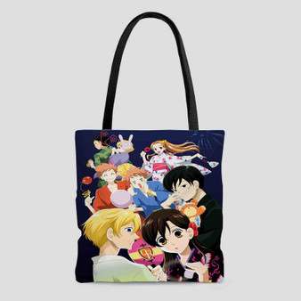 Ouran Highschool Host Club Custom Tote Bag AOP With Cotton Handle