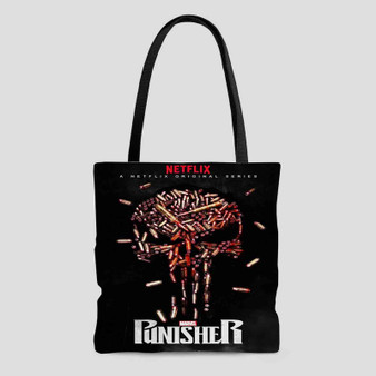 Punisher Best Custom Tote Bag AOP With Cotton Handle