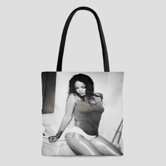 Rihanna Arts Custom Tote Bag AOP With Cotton Handle