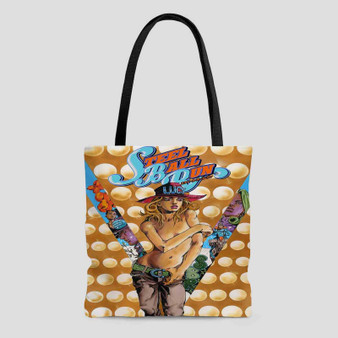 Steel Ball Run Custom Tote Bag AOP With Cotton Handle