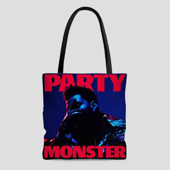 The Weeknd Party Monster Custom Tote Bag AOP With Cotton Handle