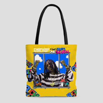 Two Zero One Seven Chief Keef Custom Tote Bag AOP With Cotton Handle