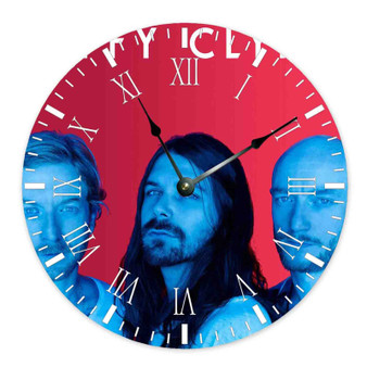 Biffy Clyro Custom Wall Clock Wooden Round Non-ticking