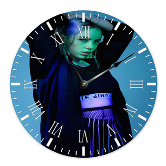 Billie Eilish Best Custom Wall Clock Wooden Round Non-ticking