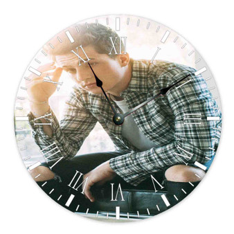 Charlie Puth Custom Wall Clock Wooden Round Non-ticking