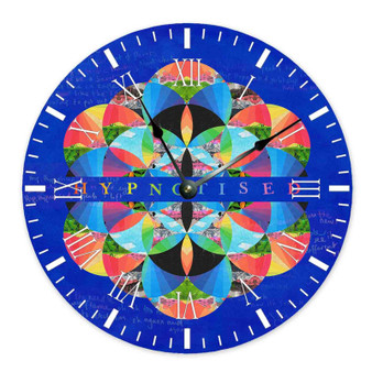 Coldplay Hypnotised Best Custom Wall Clock Wooden Round Non-ticking