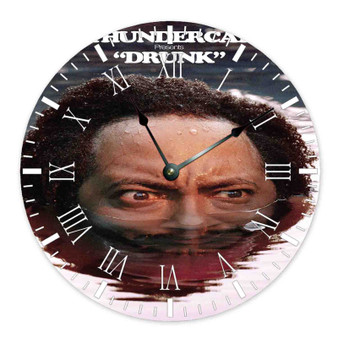 Drunk Thundercat Custom Wall Clock Wooden Round Non-ticking