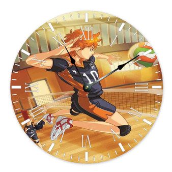 Haikyuu Arts Custom Wall Clock Wooden Round Non-ticking