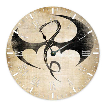 Iron Fist Marvel Custom Wall Clock Wooden Round Non-ticking