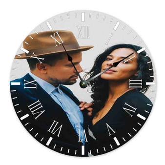 Johnnyswim Custom Wall Clock Wooden Round Non-ticking