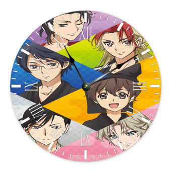 Kabukibu Custom Wall Clock Wooden Round Non-ticking