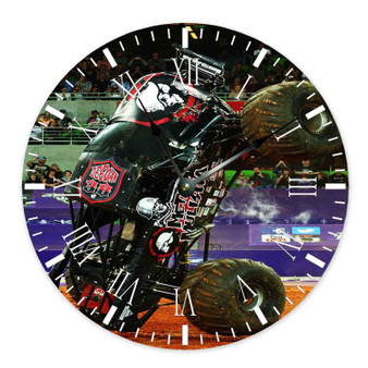 Metal Mulisha Monster Jam Custom Wall Clock Wooden Round Non-ticking
