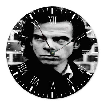 Nick Cave Custom Wall Clock Wooden Round Non-ticking