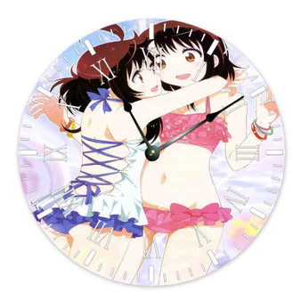 Nisekoi Best Custom Wall Clock Wooden Round Non-ticking