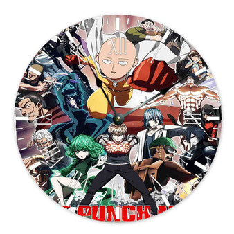 One Punch Man Best Custom Wall Clock Wooden Round Non-ticking