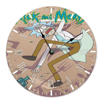 Rick and Morty Best Custom Wall Clock Wooden Round Non-ticking