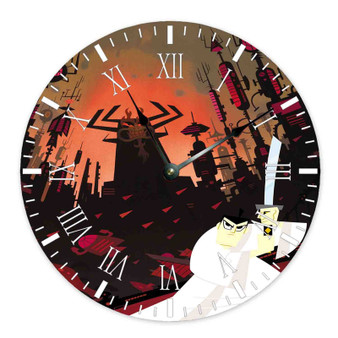 Samurai Jack Best Custom Wall Clock Wooden Round Non-ticking