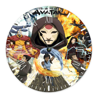 The Legend of Korra Best Custom Wall Clock Wooden Round Non-ticking