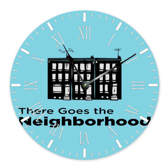 The Neighbourhood Best Custom Wall Clock Wooden Round Non-ticking