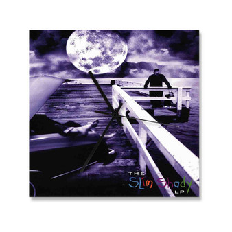 Eminem My Fault Custom Wall Clock Wooden Square Silent Scaleless Black Pointers
