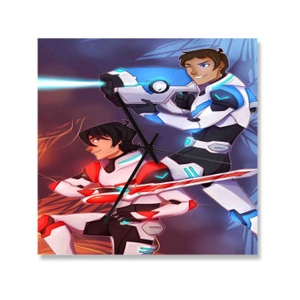 Keith and Lance Voltron Legendary Defender Custom Wall Clock Wooden Square Silent Scaleless Black Pointers