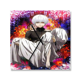 Tokyo Ghoul Arts Best Custom Wall Clock Wooden Square Silent Scaleless Black Pointers
