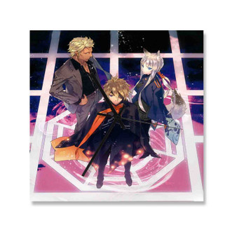 Tokyo Ravens Arts Custom Wall Clock Wooden Square Silent Scaleless Black Pointers