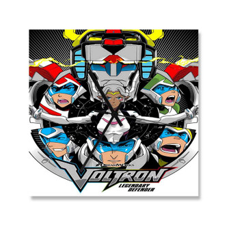 Voltron Legendary Defender Best Custom Wall Clock Wooden Square Silent Scaleless Black Pointers