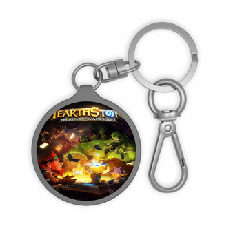 Hearthstone Heroes of Warcraft Keyring Tag Keychain Acrylic With TPU Cover