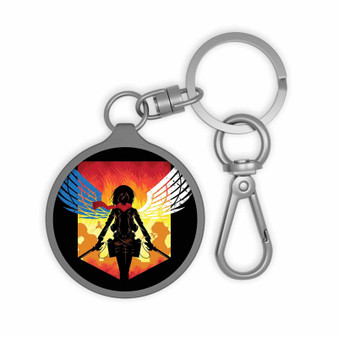 Shingeki No Kyojin Attack on Titan Keyring Tag Keychain Acrylic With TPU Cover
