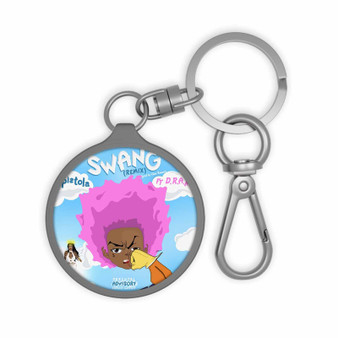 Swang Pistola Feat DRAM Keyring Tag Keychain Acrylic With TPU Cover