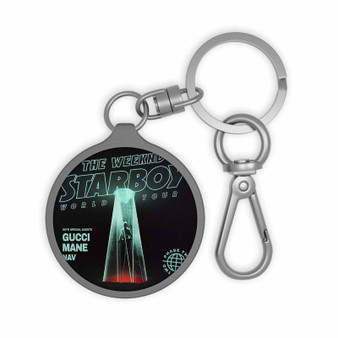 The Weeknd Starboy Legend of the Fall 2017 World Tour Keyring Tag Keychain Acrylic With TPU Cover