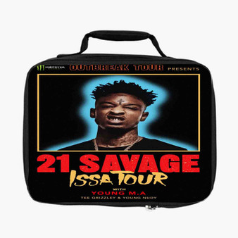 21 Savage Issa Tour Lunch Bag Fully Lined and Insulated for Adult and Kids