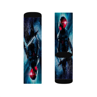 Black Manta Aquaman 2 Polyester Sublimation Socks White