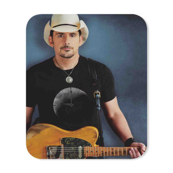 Brad Paisley Mouse Pad Gaming Rubber Backing