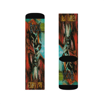 Iron Maiden Virtual XI 1998 Polyester Sublimation Socks White