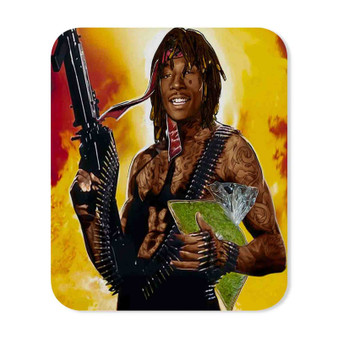 Pull Up With A Zip Wiz Khalifa Mouse Pad Gaming Rubber Backing