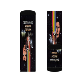 Michael Jackson Moonwalker Polyester Sublimation Socks White