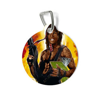 Pull Up With A Zip Wiz Khalifa Pet Tag for Cat Kitten Dog