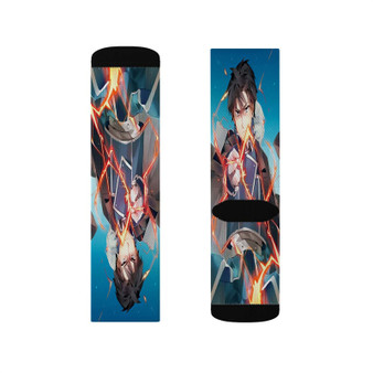 Roy Mustang Fullmetal Alchemist Polyester Sublimation Socks White